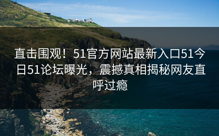 直击围观！51官方网站最新入口51今日51论坛曝光，震撼真相揭秘网友直呼过瘾